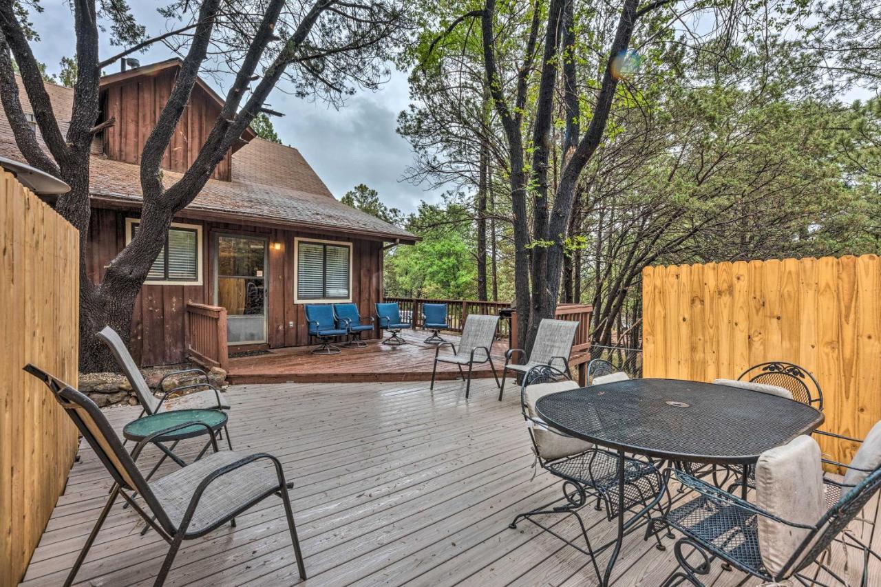 Rustic Ruidoso Cabin With Large Deck And Grill! Экстерьер фото